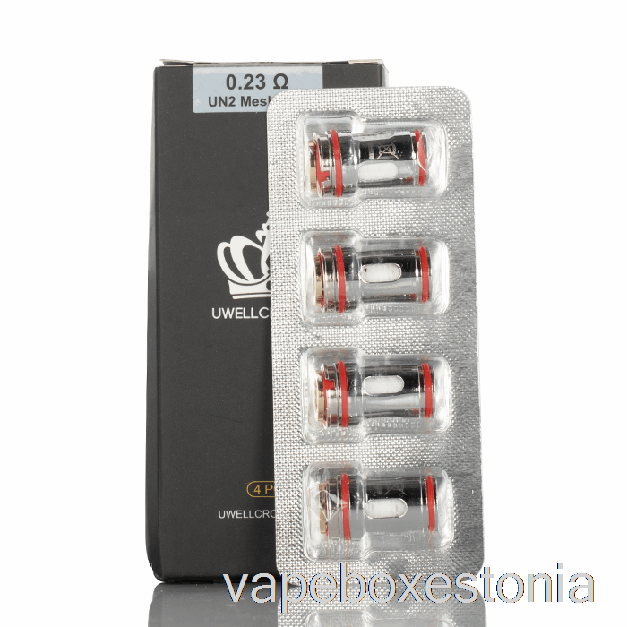 Vape Box Estonia Uwell Crown 5 Asenduspooli 0,23ohm Un2 Single Mesh Coils